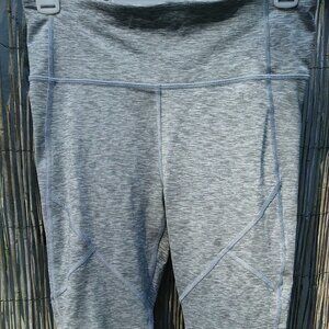 Gap Fit Capri Leggings Gray/Pink/Lt. Pink - S Petite - Workout Exercise Walking